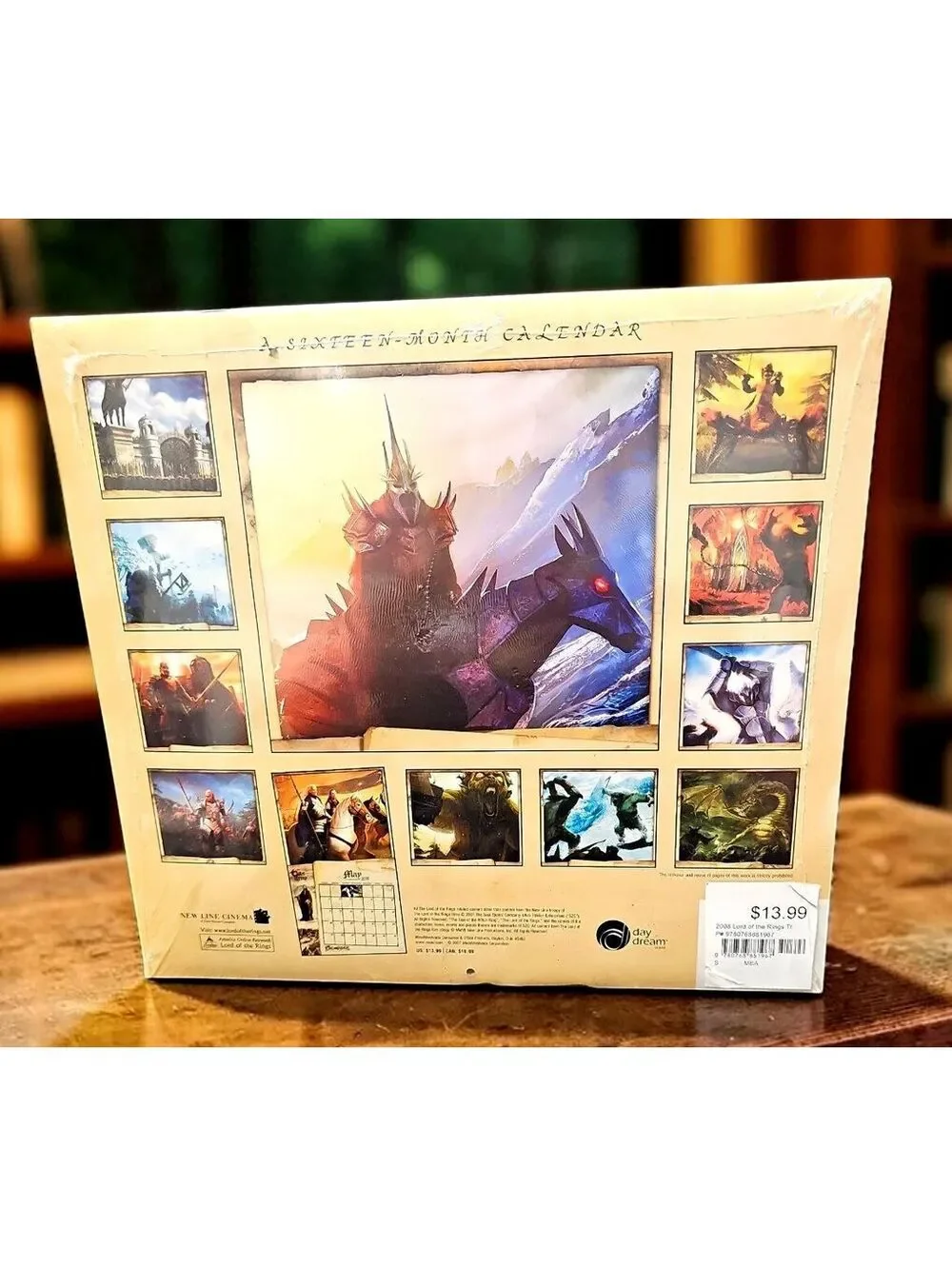 The Lord of the Rings The Rise of the Witch-King 2008 16-Month Calendar w/ Flaws